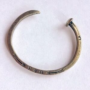 Giles and Brother- original skinny railroad spike cuff bracelet. One size